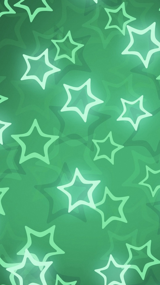 Green background white stars repeated free wallpaper - medium preview image