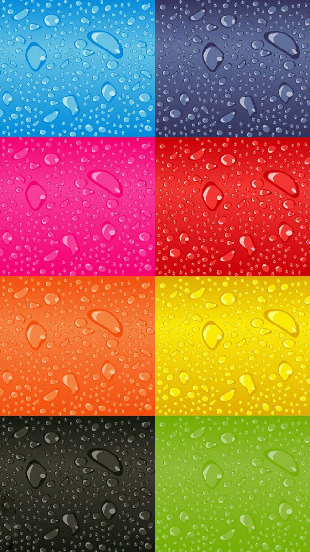 Rain drops color variations window free wallpaper - medium preview image