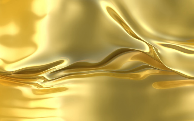 Gold wavy reflection abstract digital free wallpaper - medium preview image