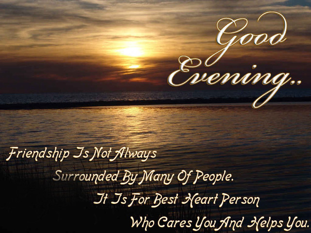 Sunset quote good evening beach free wallpaper - medium preview image