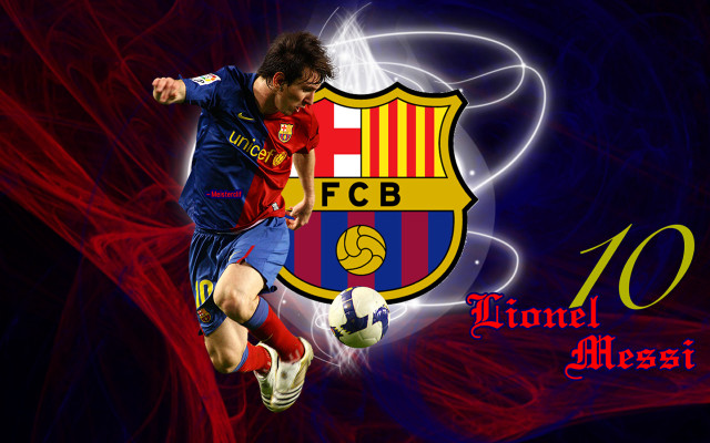 Soccer player kicking ball red #2 free wallpaper - medium preview image