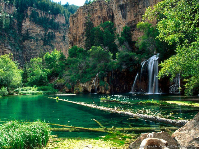 Waterfall river green water rocks #2 free wallpaper - medium preview image