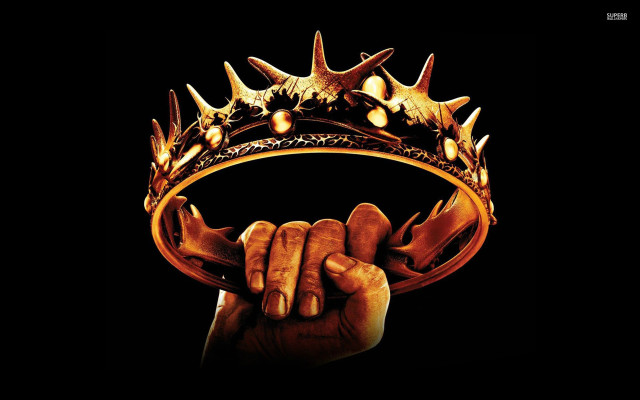 Hand crown gameofthrones gold black free wallpaper - medium preview image