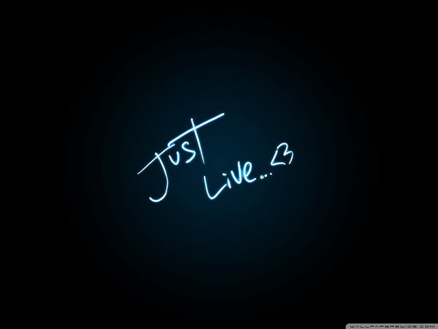 Neon sign just live #22 free wallpaper - medium preview image