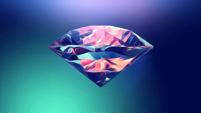 Diamond blue green background blue free wallpaper - medium preview image