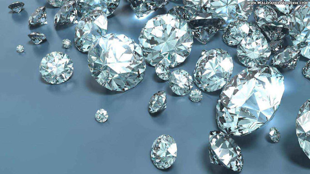 Diamonds scattered blue surface light free wallpaper - medium preview image