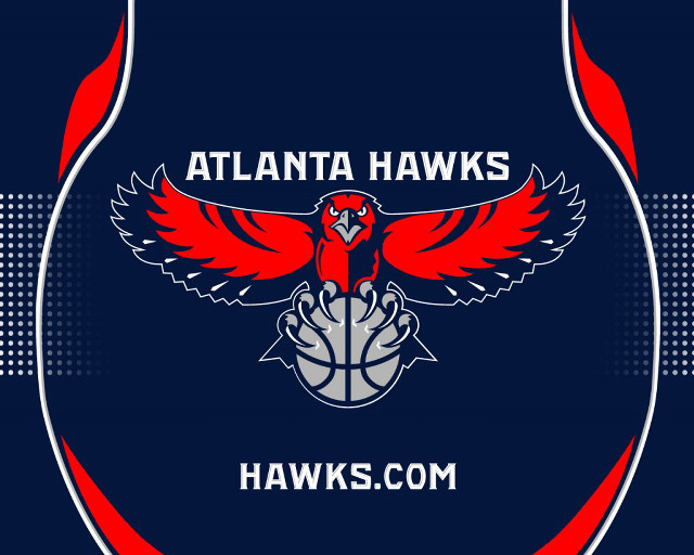 Atlanta hawks logo bird halftone free wallpaper - medium preview image