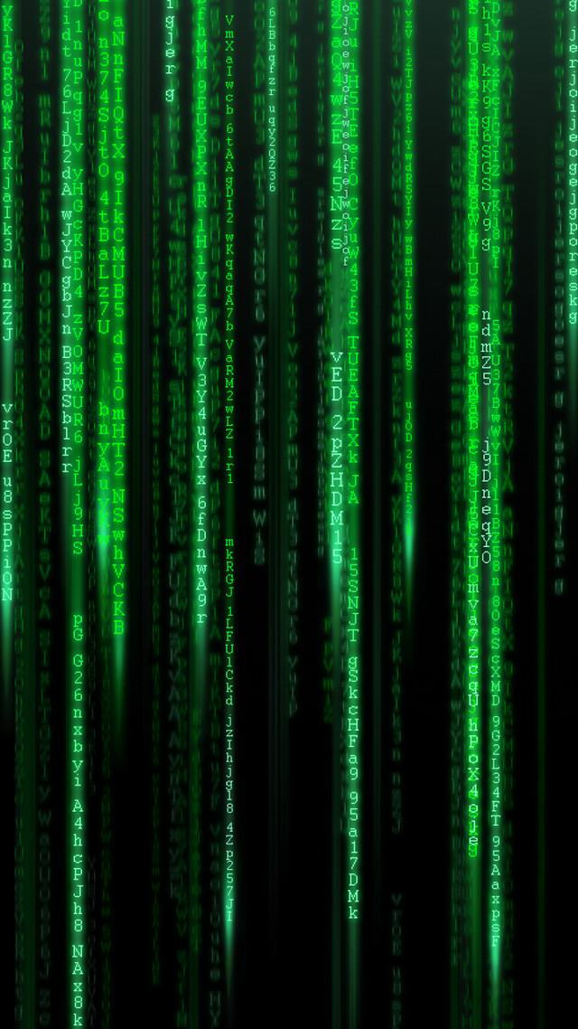 Green numbers black background cybernetics free wallpaper - medium preview image