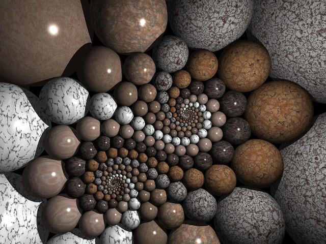 Computer generated balls circle black free wallpaper - medium preview image