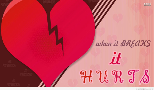 Broken heart hurts when it free wallpaper - medium preview image