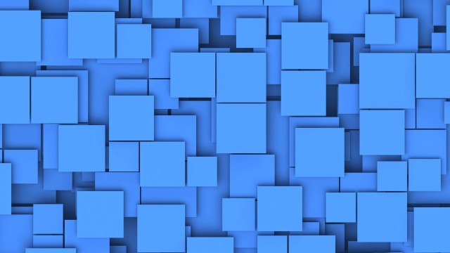 Blue background squares different sizes #2 free wallpaper - medium preview image
