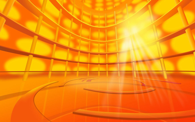 Bright yellow room spotlight circular free wallpaper - medium preview image
