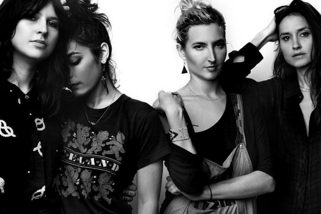 Women group black white photo free wallpaper - medium preview image