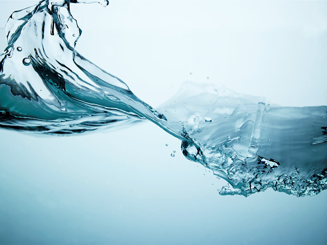 Blue water wave white background #3 free wallpaper - medium preview image