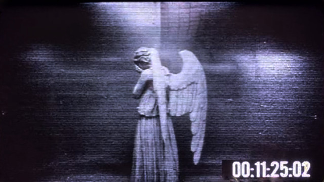Tv screen angel statue clock free wallpaper - medium preview image