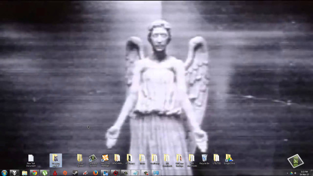 Angel statue black white computer free wallpaper - medium preview image