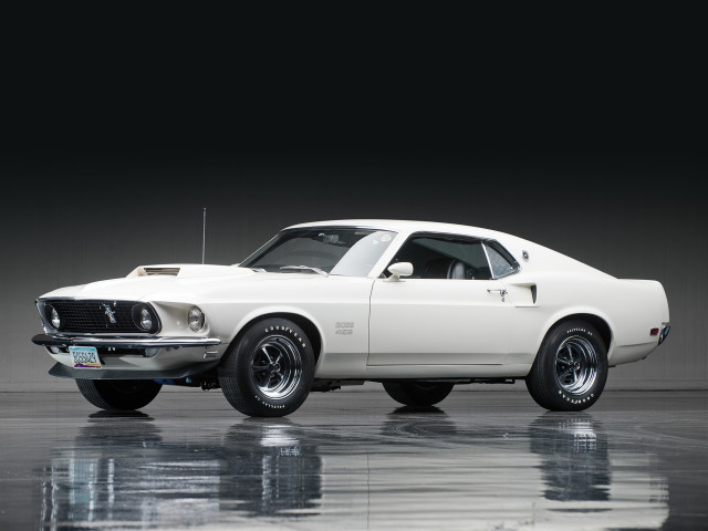 White mustang car shiny surface free wallpaper - medium preview image