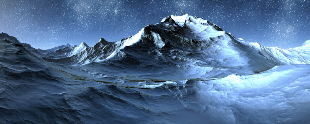 Mountain range star filled sky free wallpaper - medium preview image