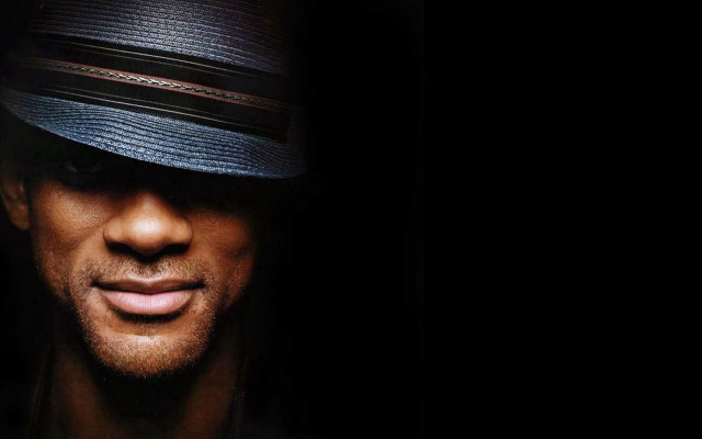 Man hat black background black free wallpaper - medium preview image