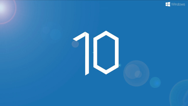 Blue background white number #10 free wallpaper - medium preview image