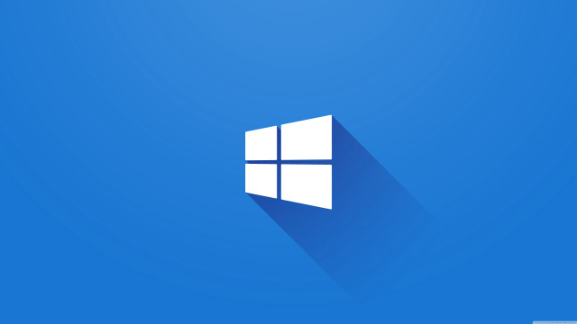 Blue background white window icon #4 free wallpaper - medium preview image