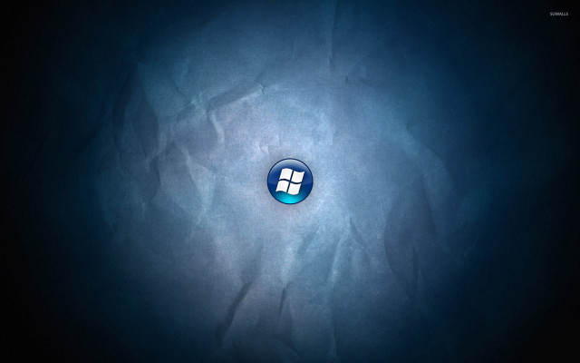 Blue circle white logo dark free wallpaper - medium preview image