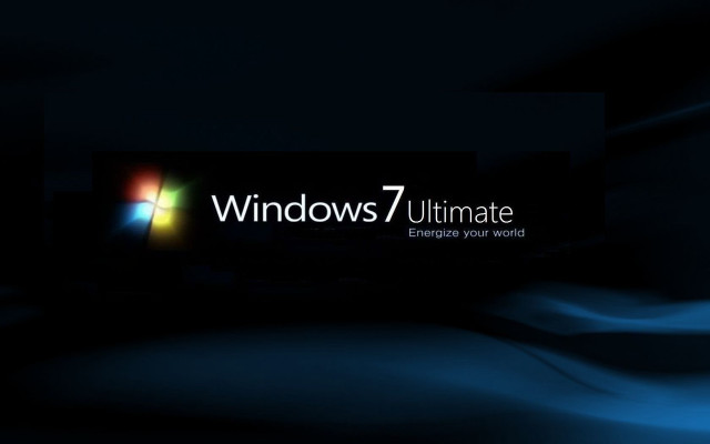 Black background blue white windows free wallpaper - medium preview image