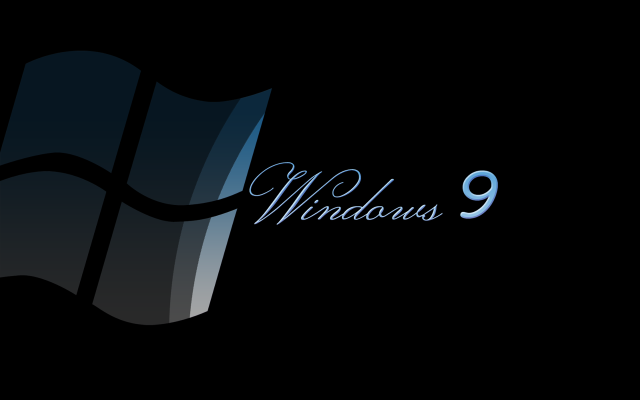 Black background blue window logo #4 free wallpaper - medium preview image