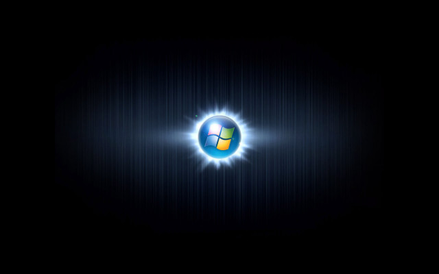 Dark background blue white logo #3 free wallpaper - medium preview image