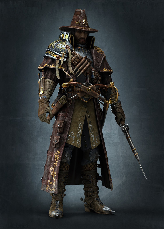 Man costume sword hat hand free wallpaper - medium preview image
