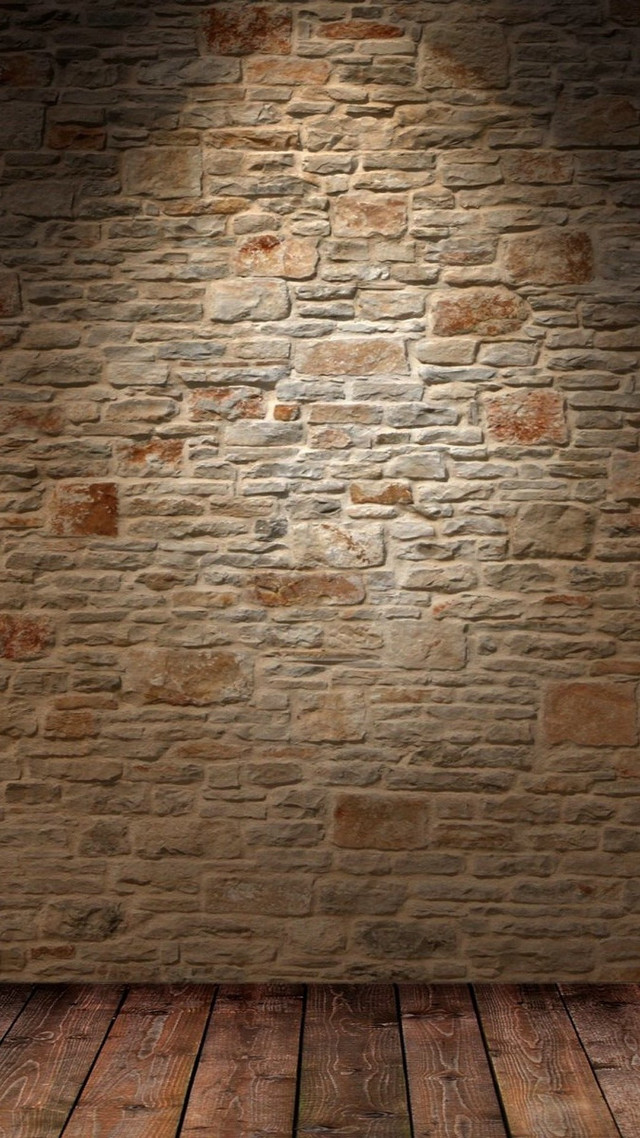 Brick wall wooden floor light free wallpaper - medium preview image