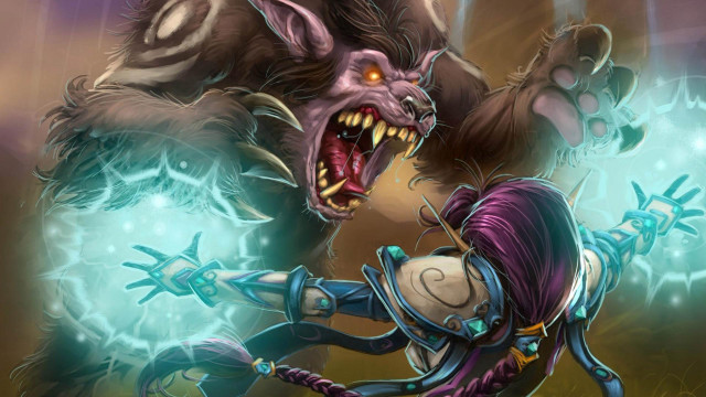 Cartoon character attacking demon claws free wallpaper - medium preview image