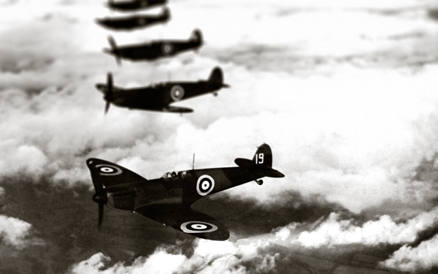 Planes flying sky above clouds #2 free wallpaper - medium preview image