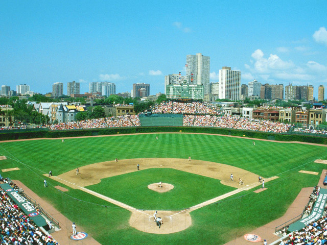 Baseball field crowd stands stadium free wallpaper - medium preview image