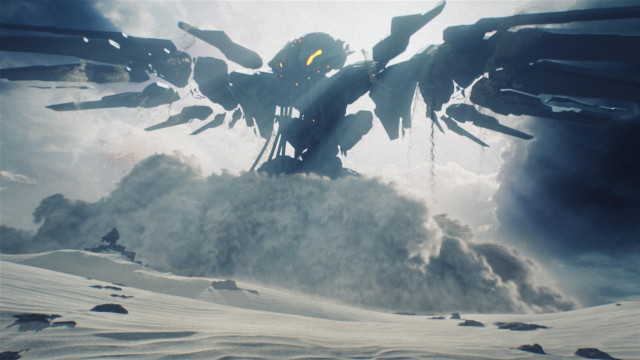 Large bird flying snow covered free wallpaper - medium preview image