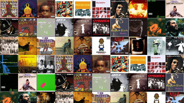 Collage album covers man woman free wallpaper - medium preview image