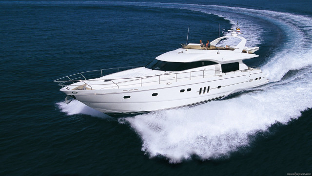 White boat sunny ocean water free wallpaper - medium preview image