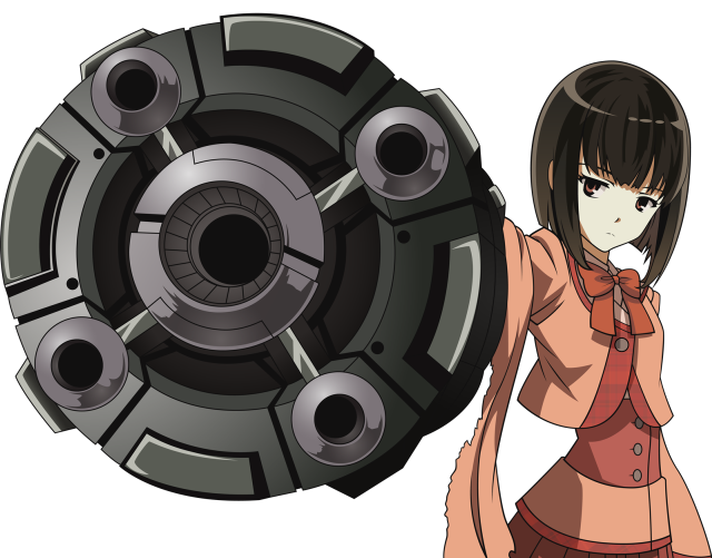 Woman red dress gatling gun free wallpaper - medium preview image
