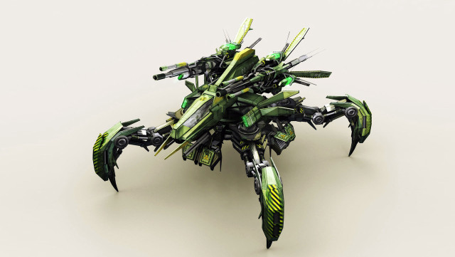 Green black robot object white free wallpaper - medium preview image