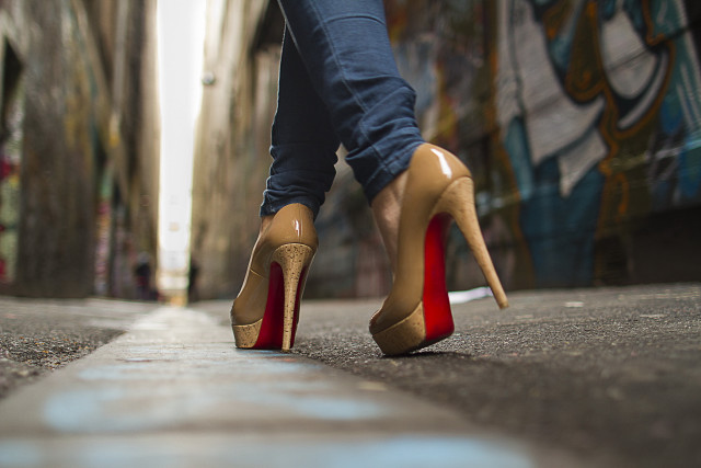 Woman legs shoes city street free wallpaper - medium preview image