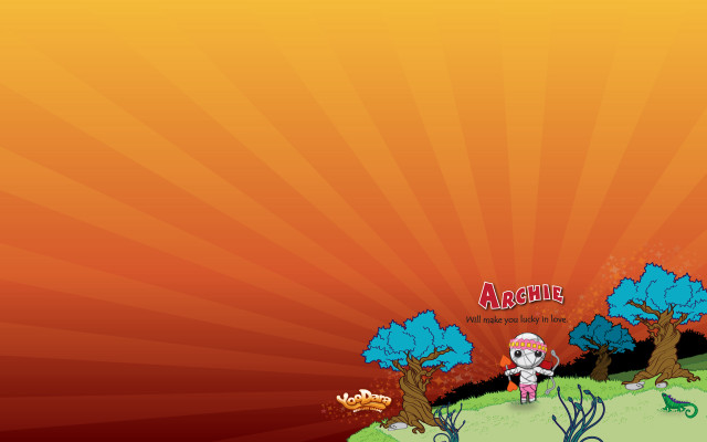 Cartoon character field trees dragon free wallpaper - medium preview image