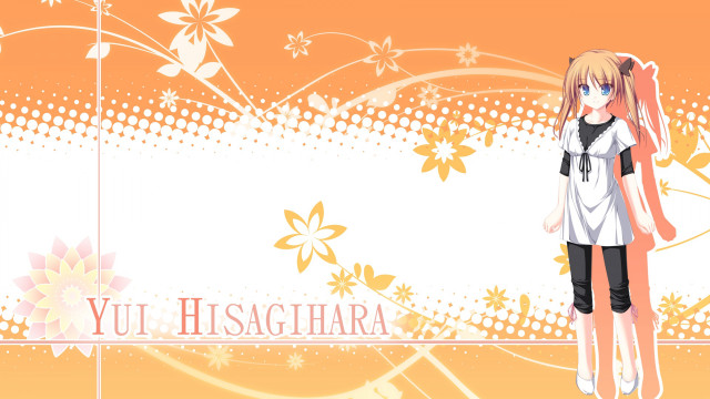 Girl ponytail floral background name free wallpaper - medium preview image