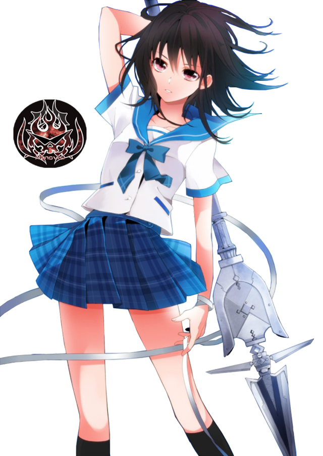 Girl sword uniform holding bird free wallpaper - medium preview image