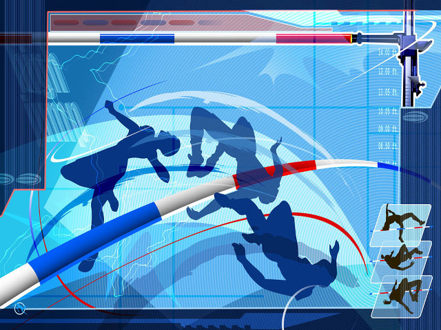 Blue white surfboard person air #2 free wallpaper - medium preview image