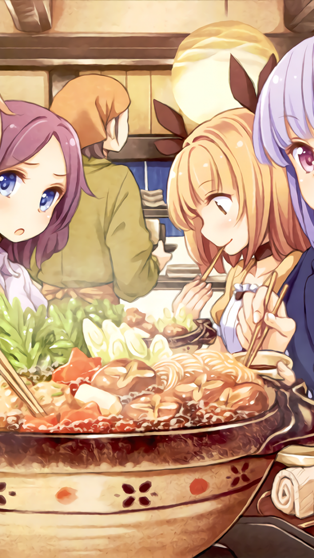 Group food bowl table chopsticks free wallpaper - medium preview image