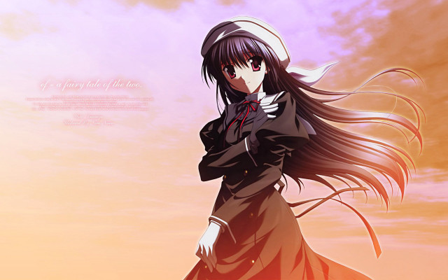 Woman dress hat sunset hair free wallpaper - medium preview image