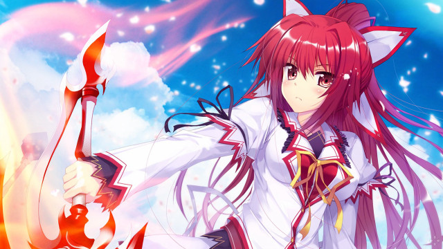 Anime character cat outfit sword free wallpaper - medium preview image