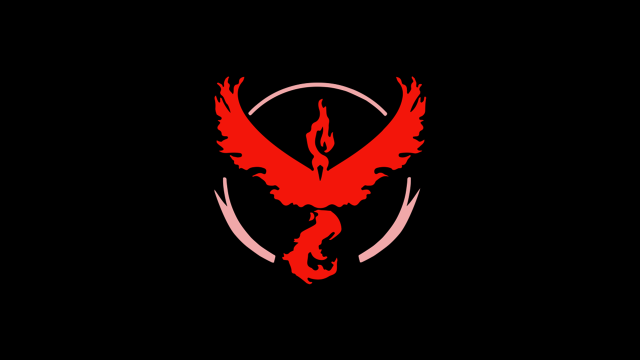 Red bird black background red free wallpaper - medium preview image
