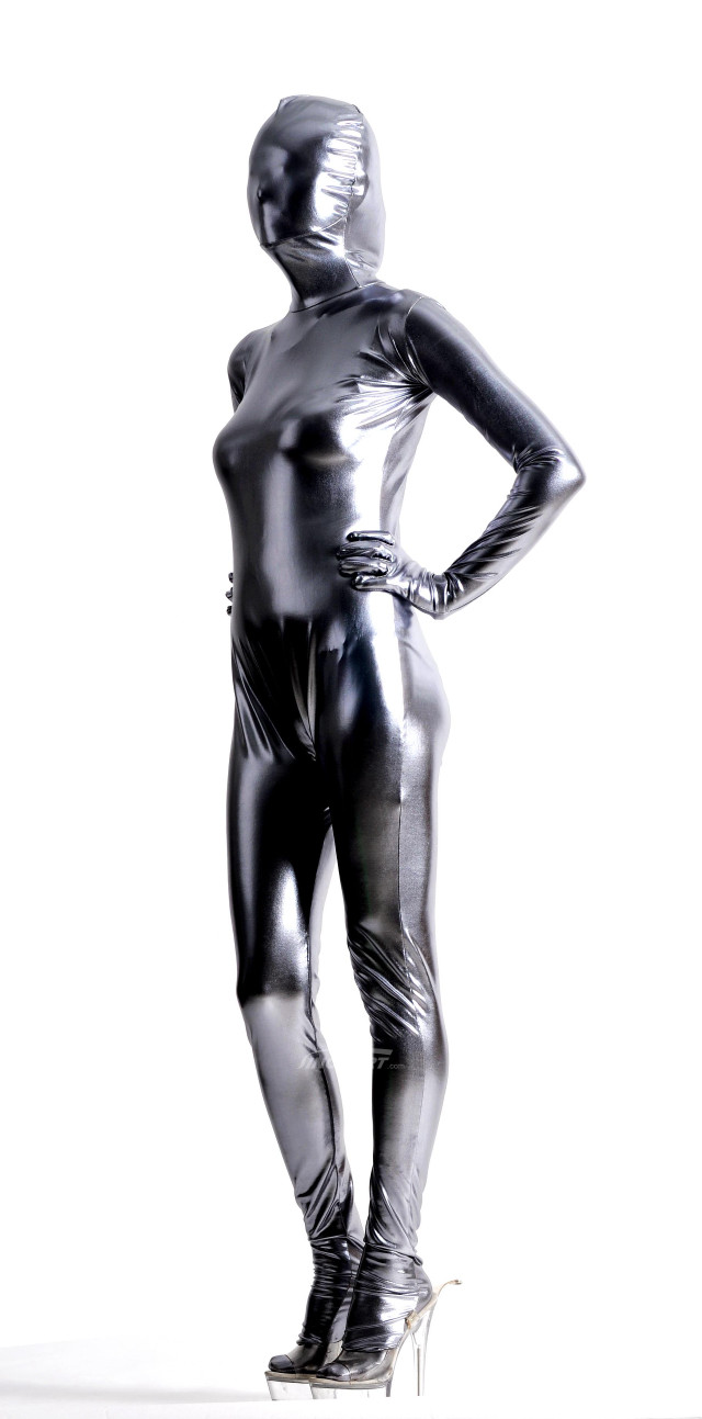 Woman silver bodysuit daphne allen free wallpaper - medium preview image