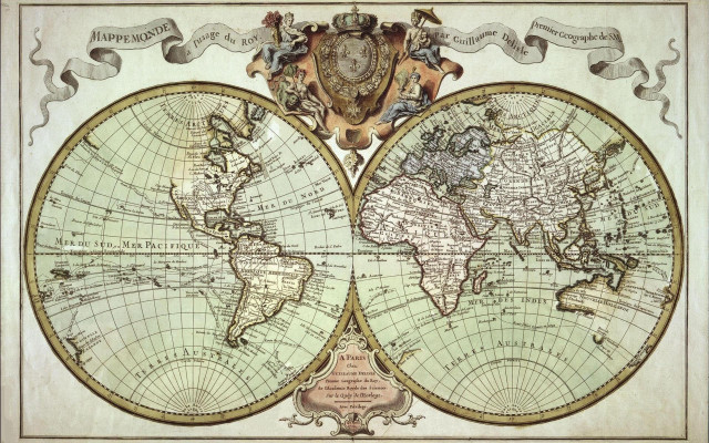 World map coat of arms free wallpaper - medium preview image